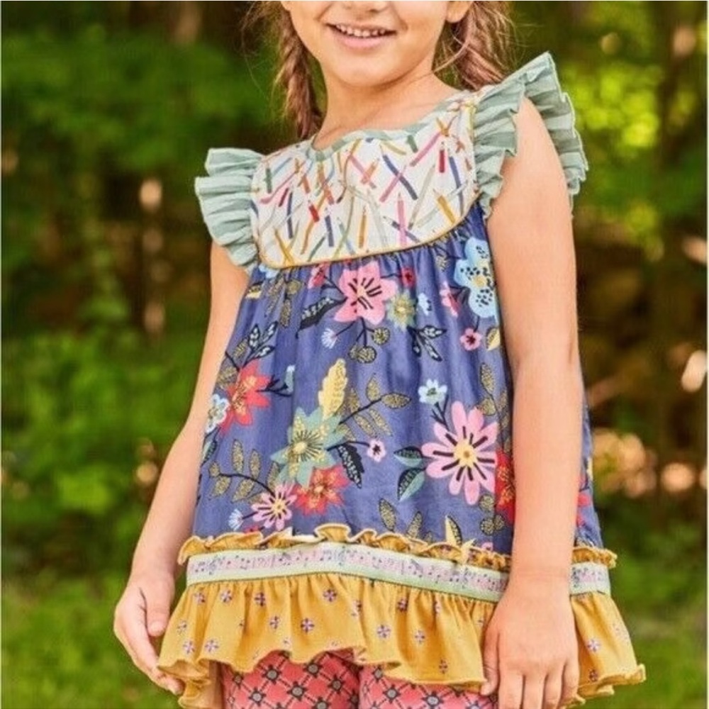 MATILDA JANE Flying Colors Tunic Top Size 8